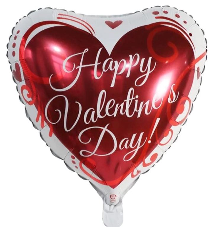 Happy Valentine's Day Helium Balloon 18 inch - Florist London
