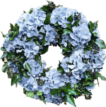 Hydrangea Rafined Door Wreath - Florist London