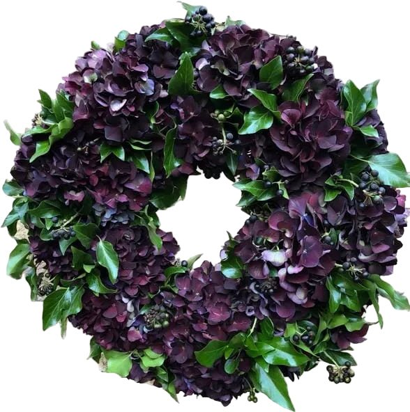 Hydrangea Rafined Door Wreath - Florist London