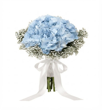 Hydrangea with Gypsophila Bouquet - Florist London
