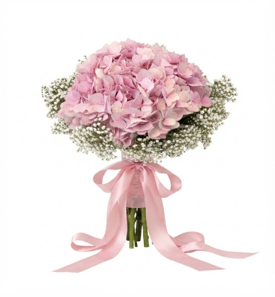 Hydrangea with Gypsophila Bouquet - Florist London