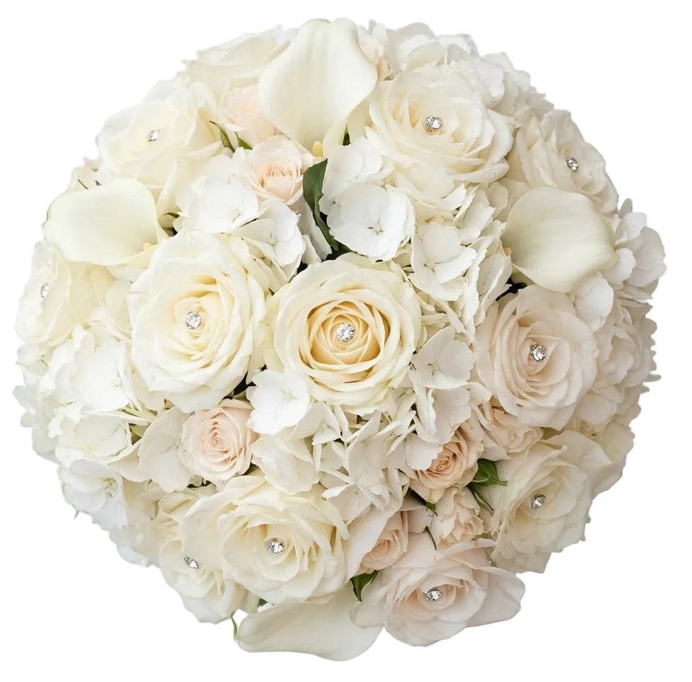 Hydrangea with Roses and Calla Lily Wedding Bouquet - Florist London
