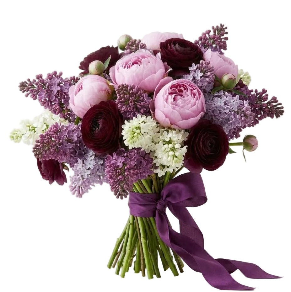 Incredible Pink Peony & Lilac Bouquet - Florist London
