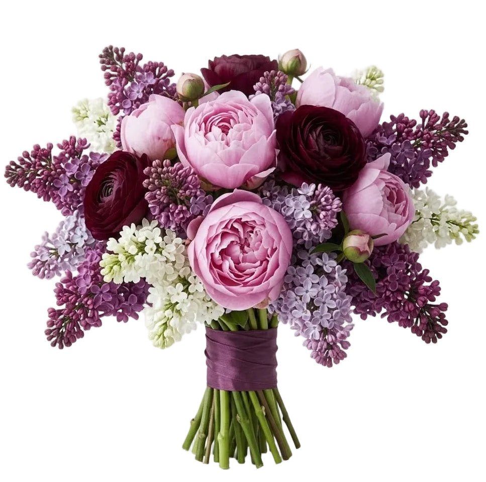 Incredible Pink Peony & Lilac Bouquet - Florist London