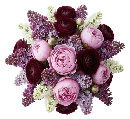 Incredible Pink Peony & Lilac Bouquet - Florist London
