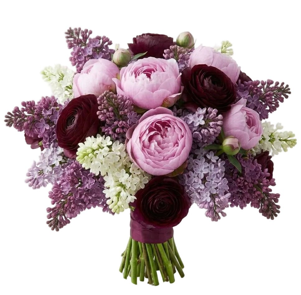Incredible Pink Peony & Lilac Bouquet - Florist London