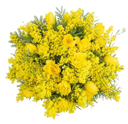 Just Yellow Mimose Bouquet - Florist London