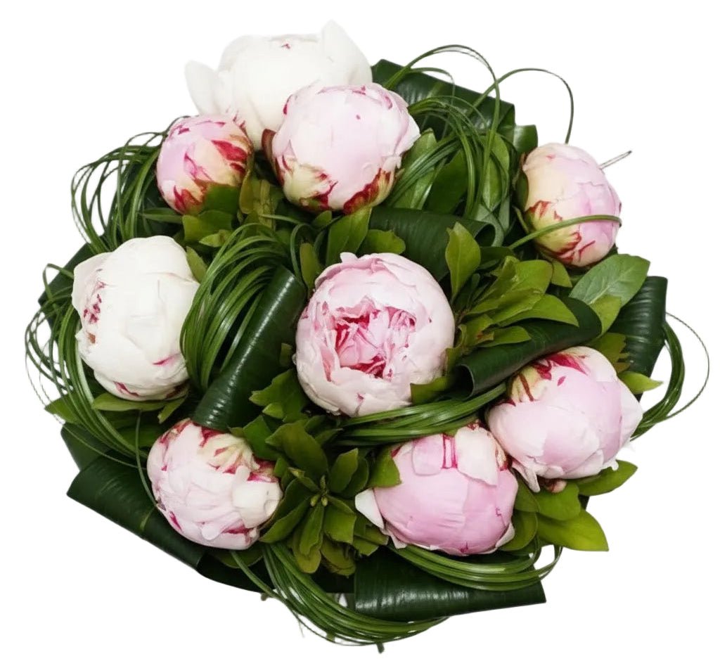 Light Pink Peonies with Greenery - Florist London