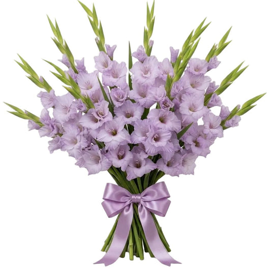 Light Purple Gladiolus Bouquet - Florist London