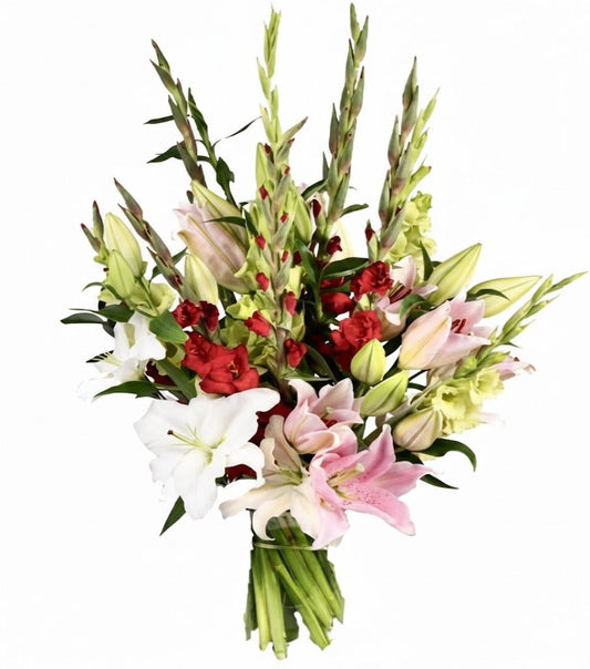 Lily and Gladiolus Bouquet - Florist London