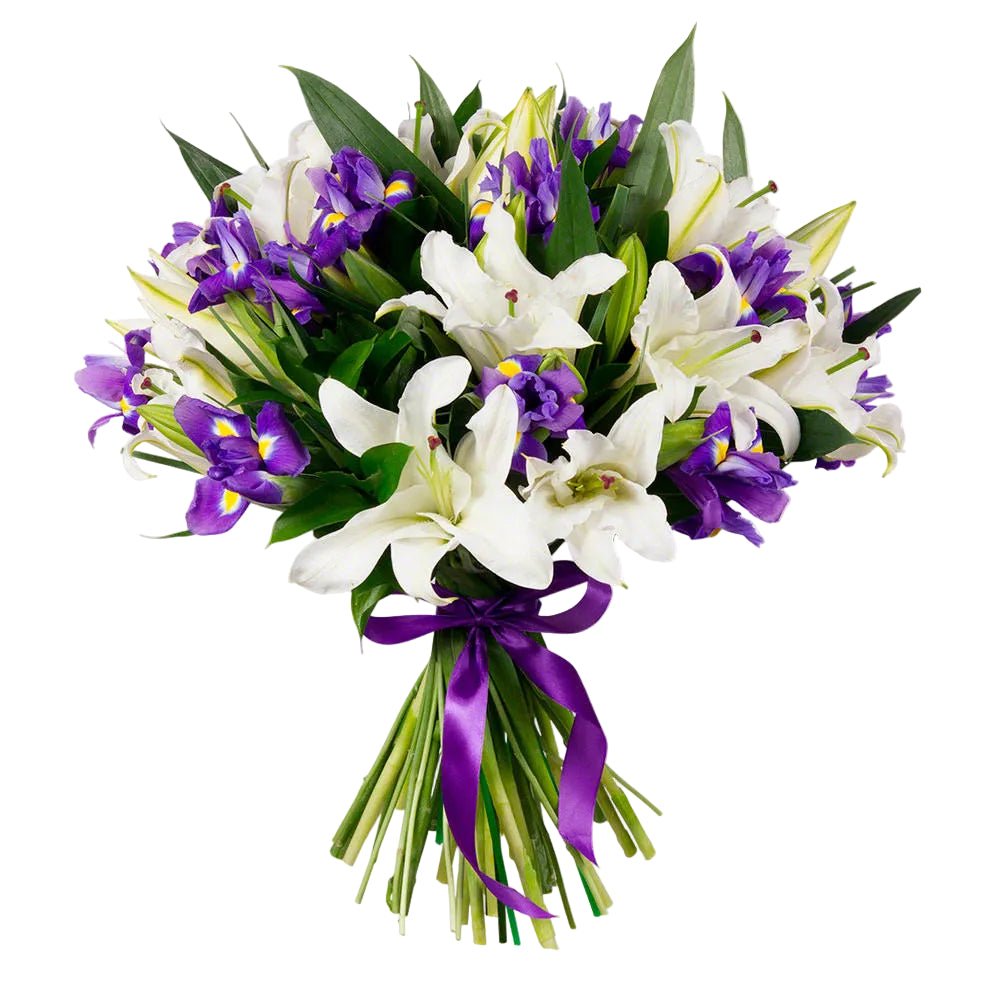 Lily and Irys Bouquet - Florist London