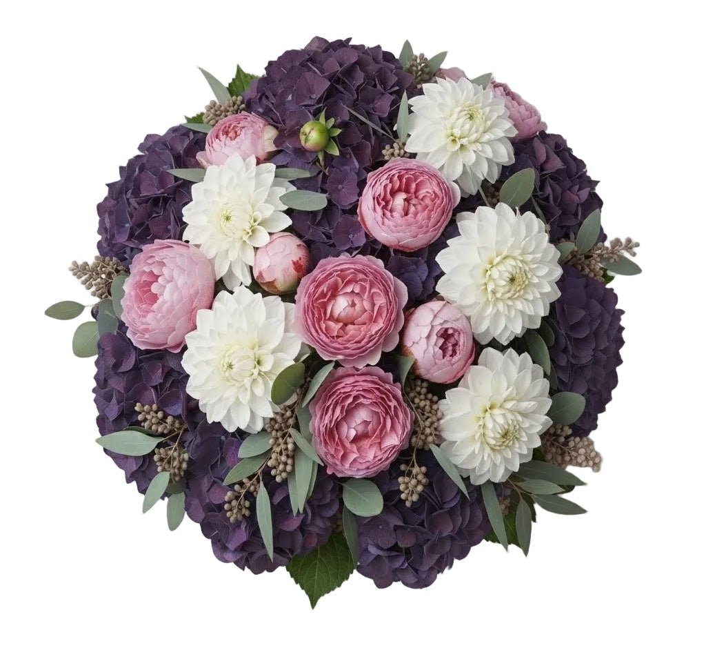 Luxe Bouquet of Hydrangea with Peonies and Dahlia - Florist London