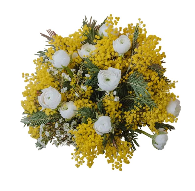 Luxury Bouquet of Mimosa and Ranunculus - Florist London