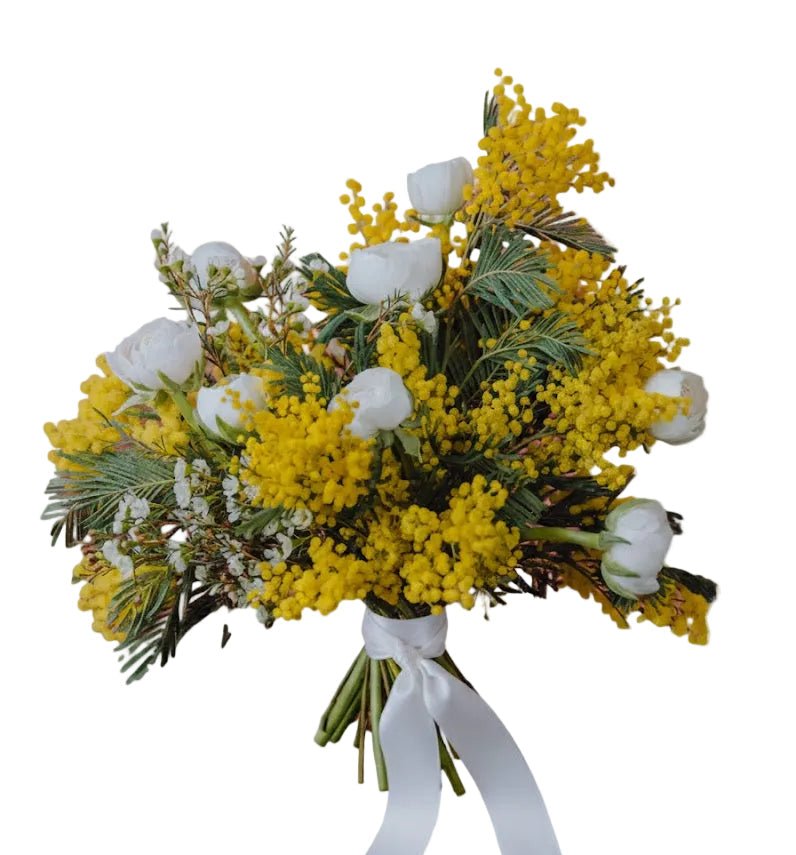 Luxury Bouquet of Mimosa and Ranunculus - Florist London
