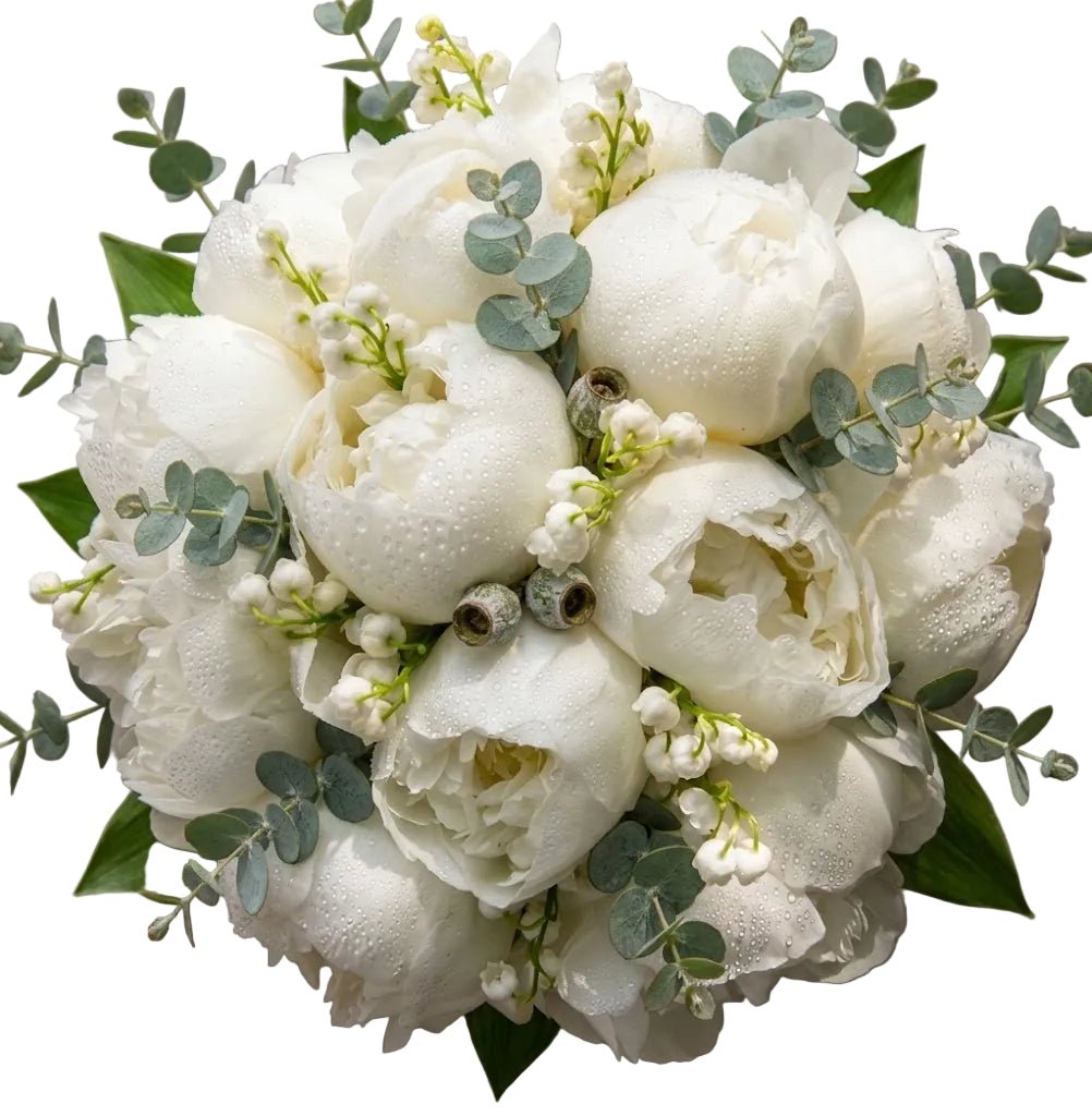Luxury Bouquet of Peonies and Lily of The Valley - Florist London