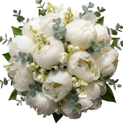 Luxury Bouquet of Peonies and Lily of The Valley - Florist London