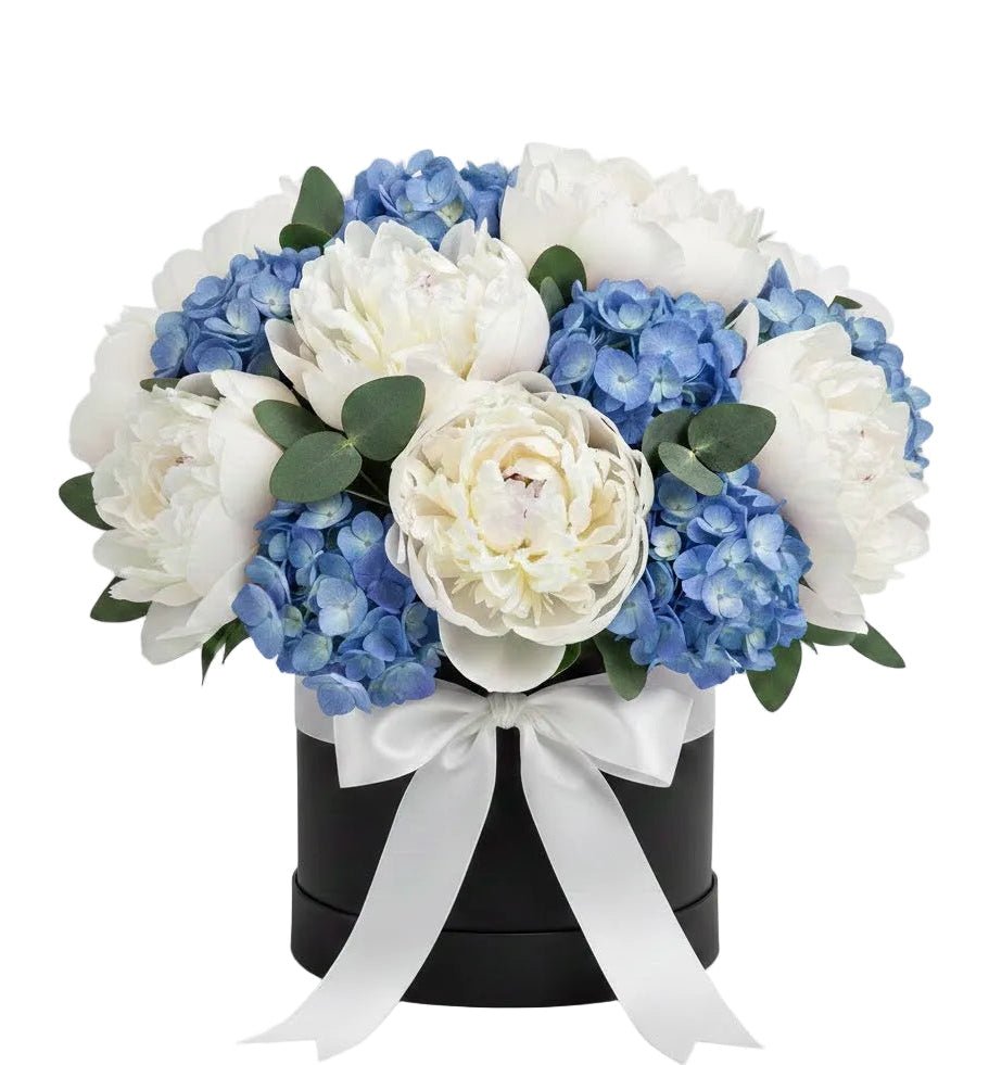 Luxury Box of Hydrangea and Peonies - Florist London
