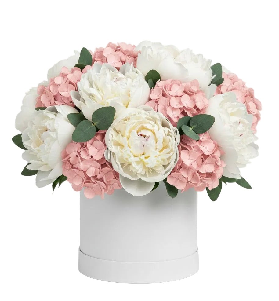 Luxury Box of Hydrangea and Peonies - Florist London