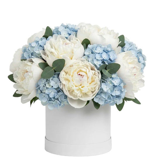Luxury Box of Hydrangea and Peonies - Florist London