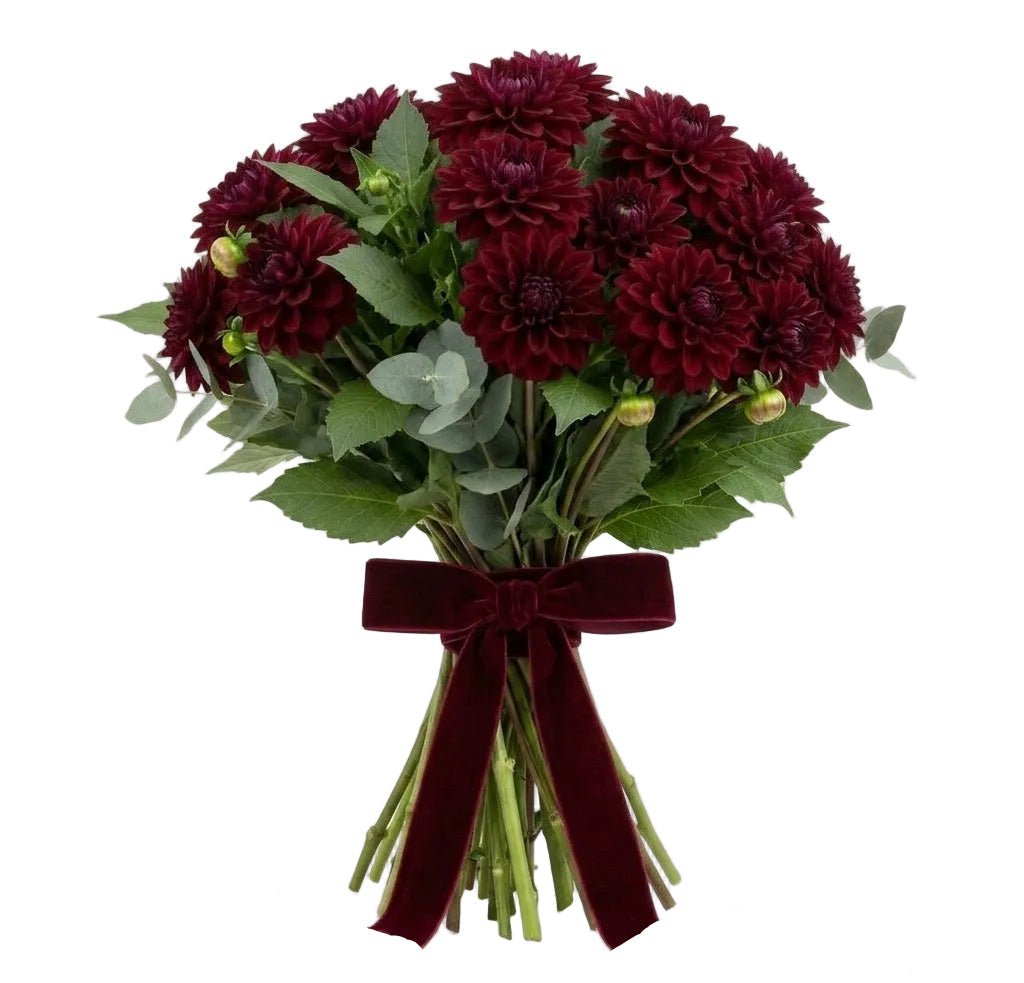 Luxury Burgundy Dahlia Bouquet - Florist London