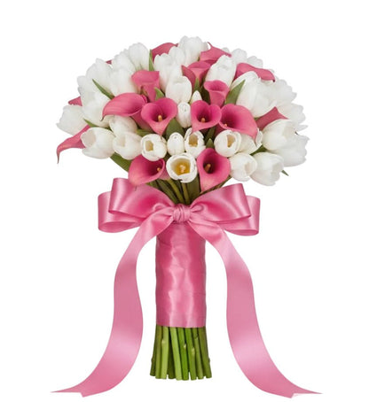 Luxury Calla Lily and Tulips Bouquet - Florist London