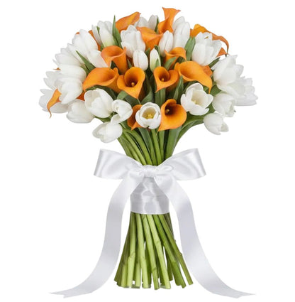 Luxury Calla Lily and Tulips Bouquet - Florist London