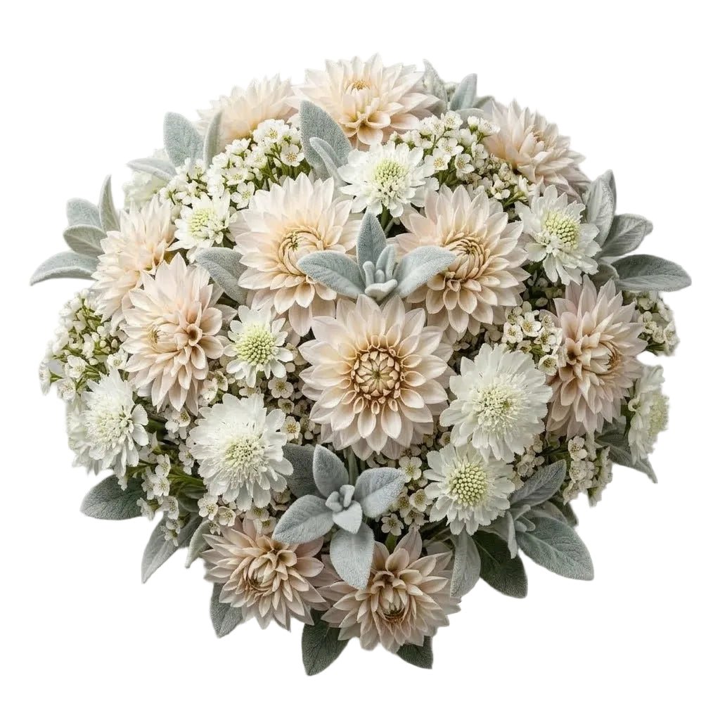 Luxury Dahlia Bouquet with Scabiosa and Wax Flowers - Florist London