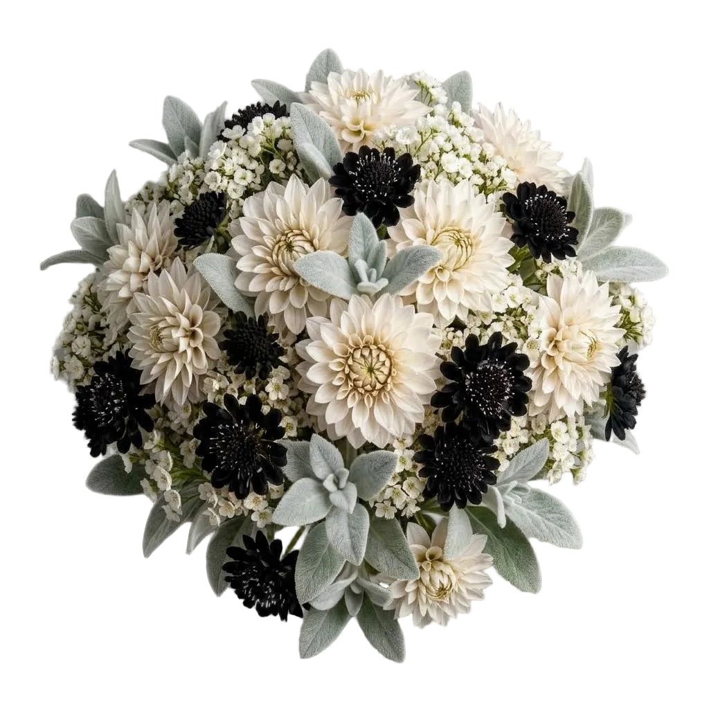 Luxury Dahlia Bouquet with Scabiosa and Wax Flowers - Florist London