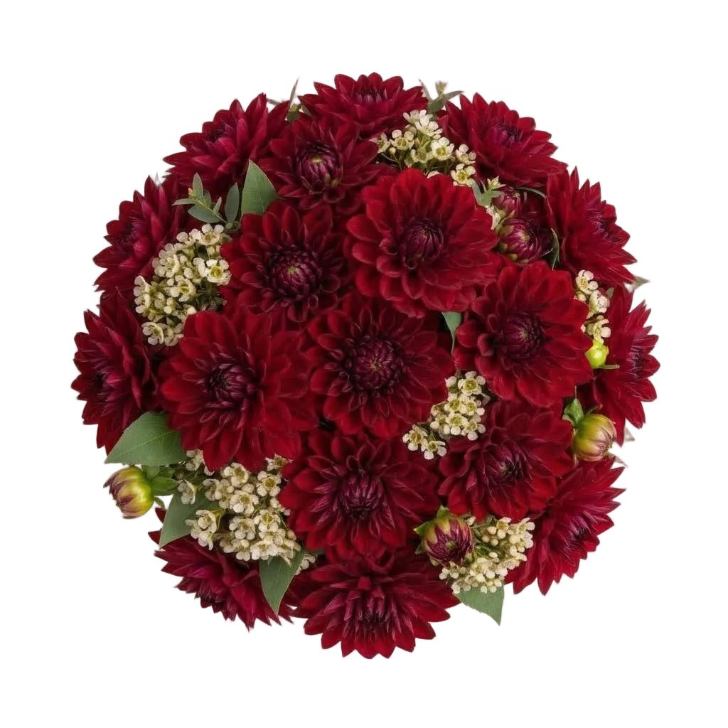 Luxury Dahlia Bouquet with Wax Flowers - Florist London
