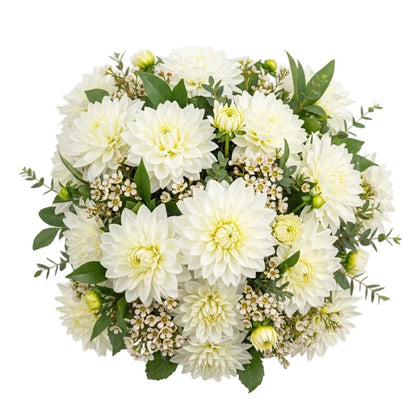 Luxury Dahlia Bouquet with Wax Flowers - Florist London