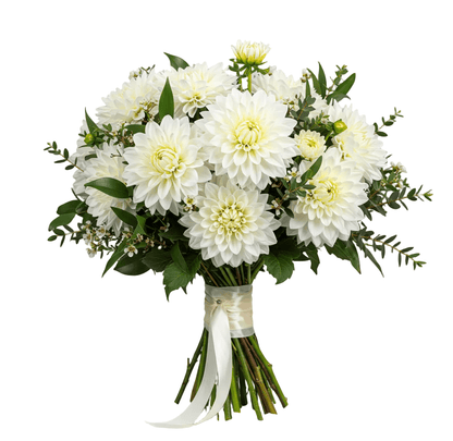 Luxury Dahlia Bouquet with Wax Flowers - Florist London