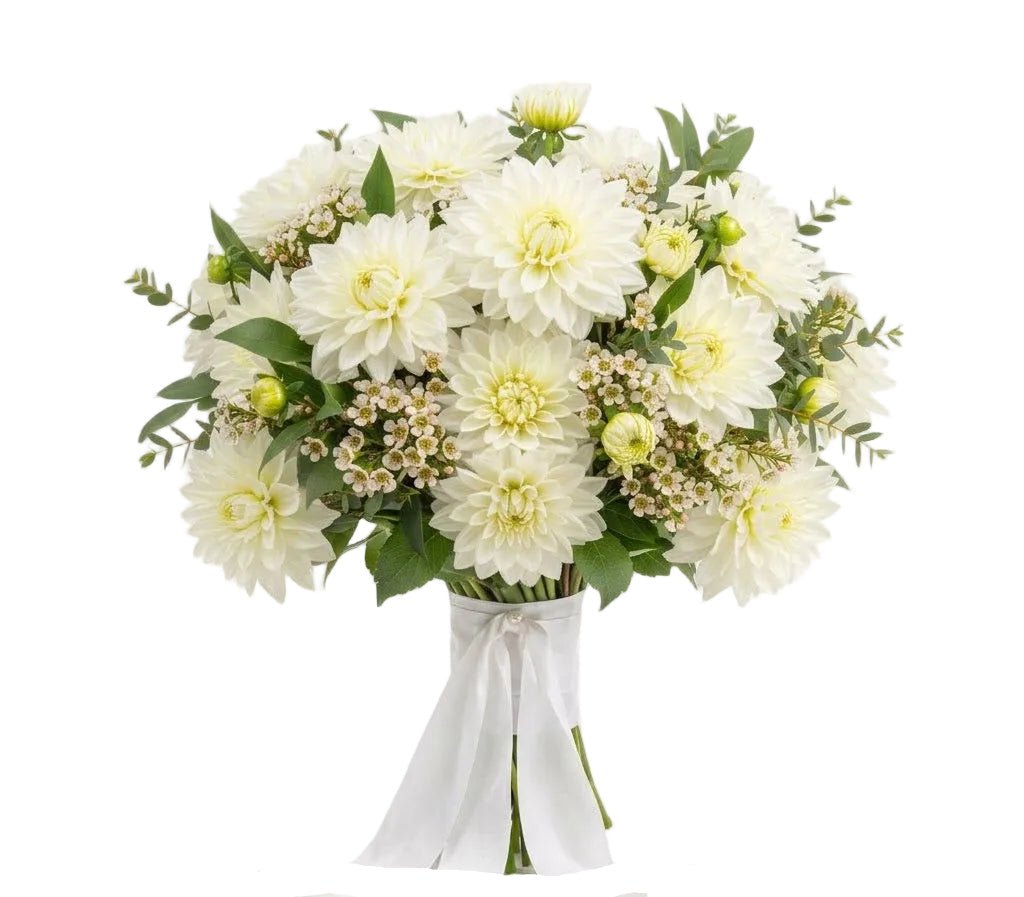 Luxury Dahlia Bouquet with Wax Flowers - Florist London