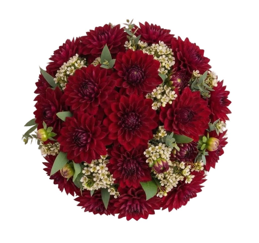 Luxury Dahlia Bouquet with Wax Flowers - Florist London