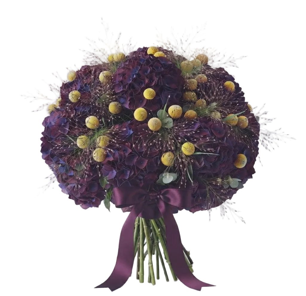 Luxury Hydrangea Bouquet with Craspedia - Florist London