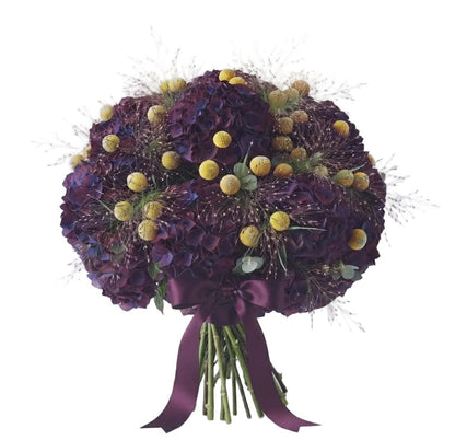 Luxury Hydrangea Bouquet with Craspedia - Florist London