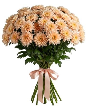 Luxury Peach Chrysanthemum Bouquet - Florist London
