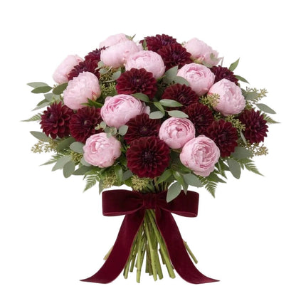Luxury Peonies and Dahlia Bouquet - Florist London