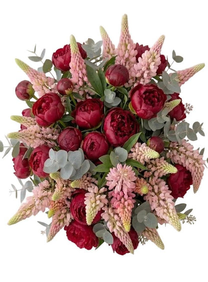 Luxury Peonies with Lupinus Bouquet - Florist London