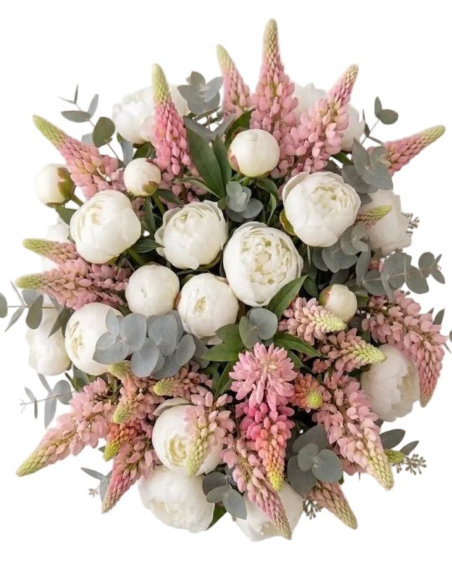 Luxury Peonies with Lupinus Bouquet - Florist London