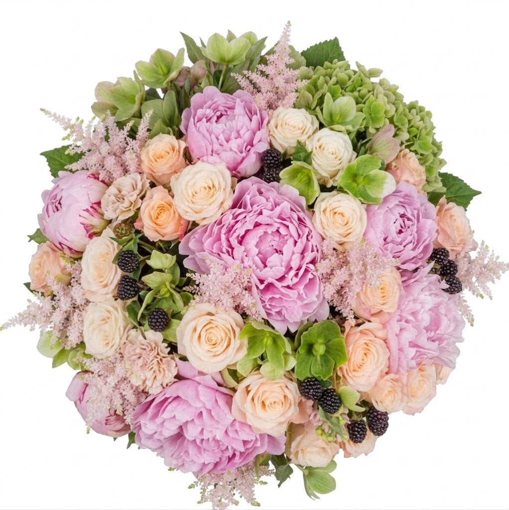 Luxury Pink and Peach Bouquet - Florist London