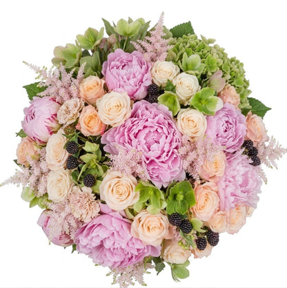 Luxury Pink and Peach Bouquet - Florist London