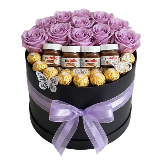 Luxury Roses and Chocolates in a Box - Florist London
