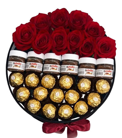 Luxury Roses and Sweets Box - Florist London