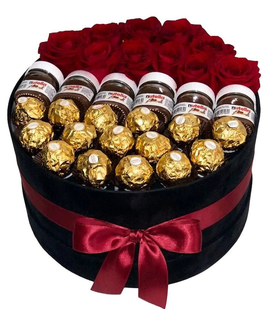 Luxury Roses and Sweets Box - Florist London