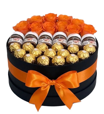 Luxury Roses and Sweets Box - Florist London