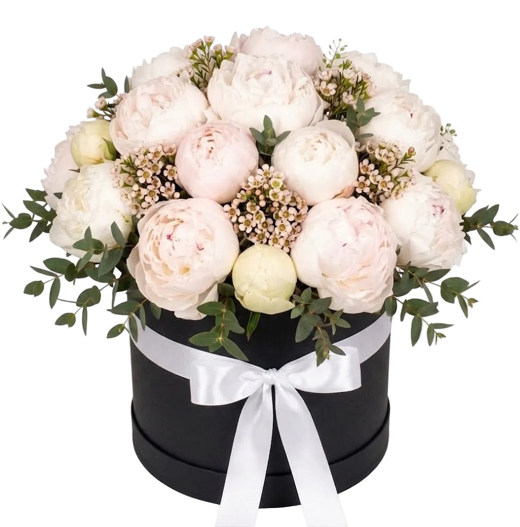 Luxury White Peonies Box - Florist London