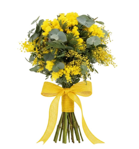 Mimosa with Eucalyptus Bouquet - Florist London