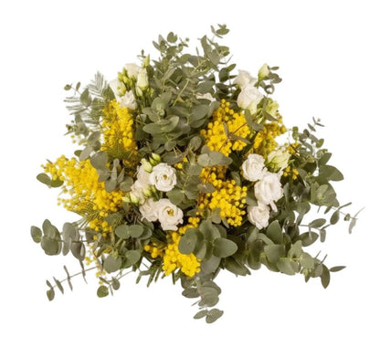 Mimosa with Lisianthus Bouquet - Florist London