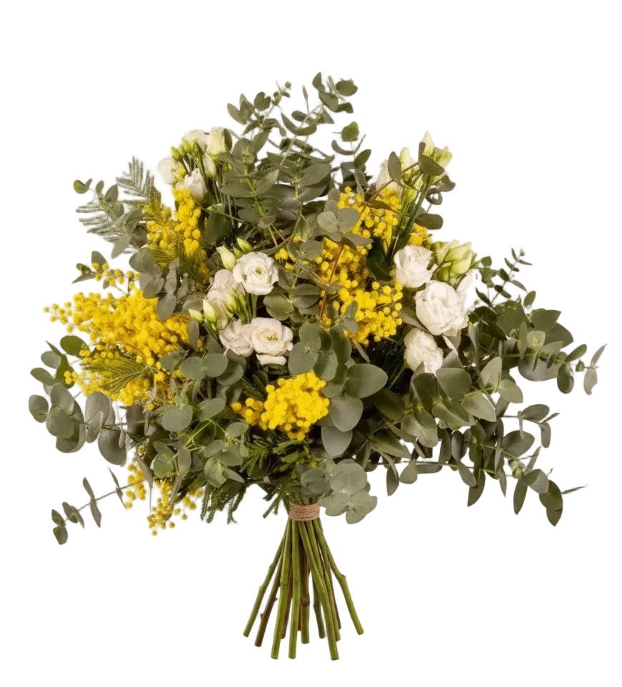 Mimosa with Lisianthus Bouquet - Florist London