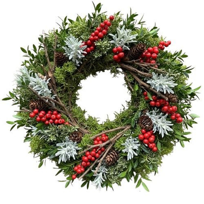 Moss & Berry Harvest Wreath - Florist London